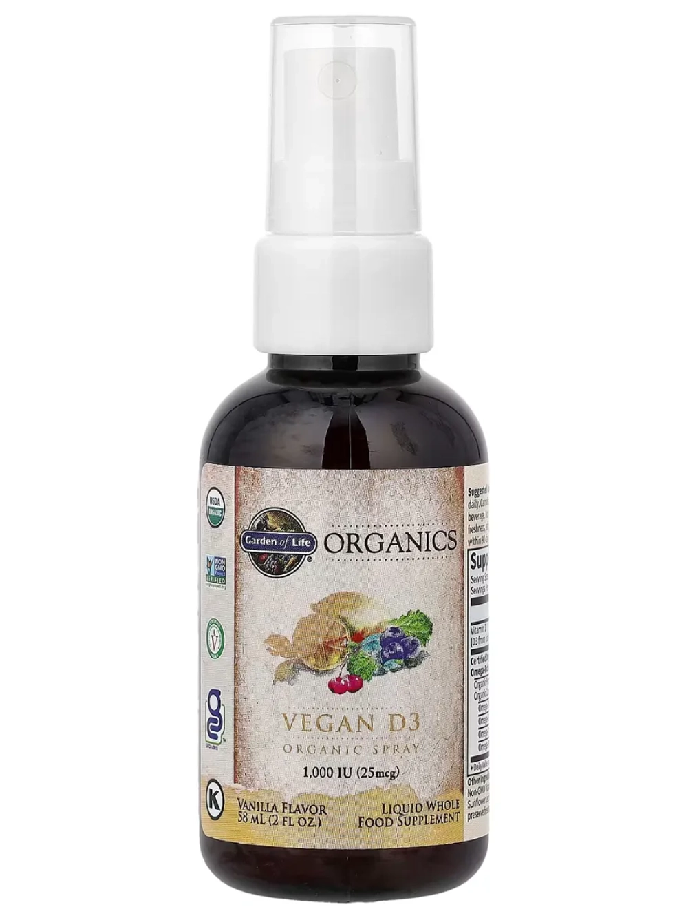 Спрей Витамин D3 1000IU 58 мл