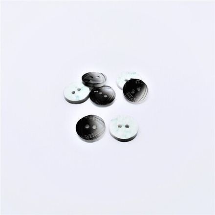 Пуговицы №616, 14мм, цв.черный (CB MS-37)