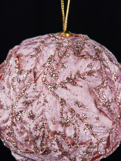 Шар 10см ChristmasDeLuxe серо-коричневый