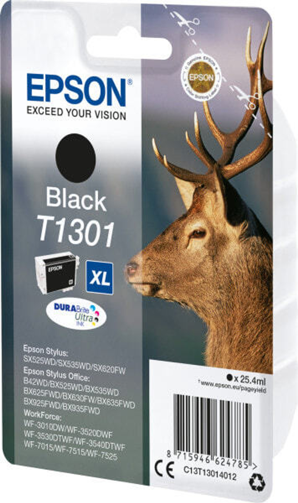 Epson Stag T1301 Подлинный Черный 1 шт C13T13014022