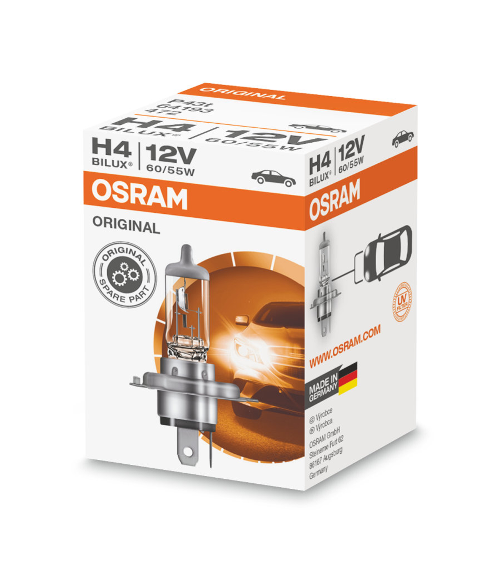 Галогенная лампа H4 60/55W 12V P43t Osram