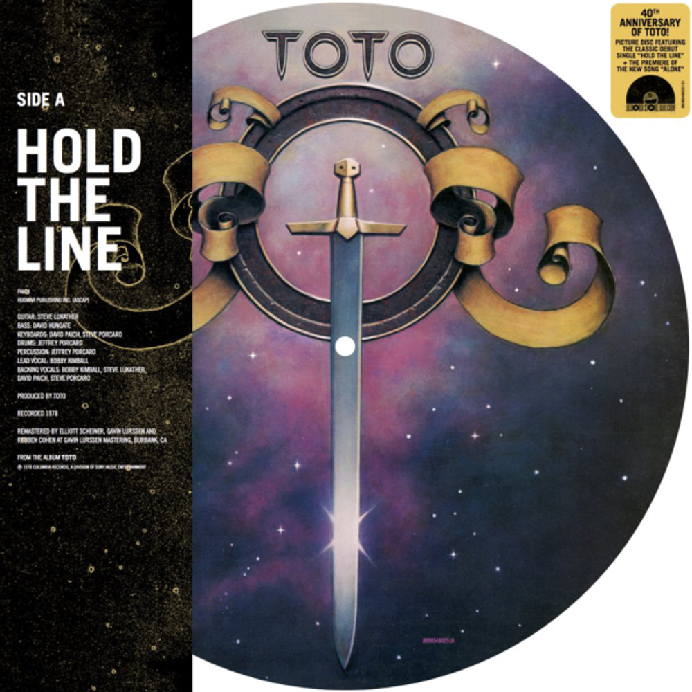 Toto / Hold The Line, Alone (Picture Disc)(10" Vinyl Single)