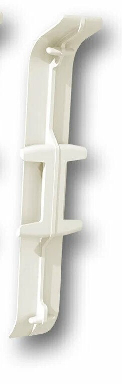 Соединитель для плинтуса 100мм "Деконика", 033 Кремово-белый