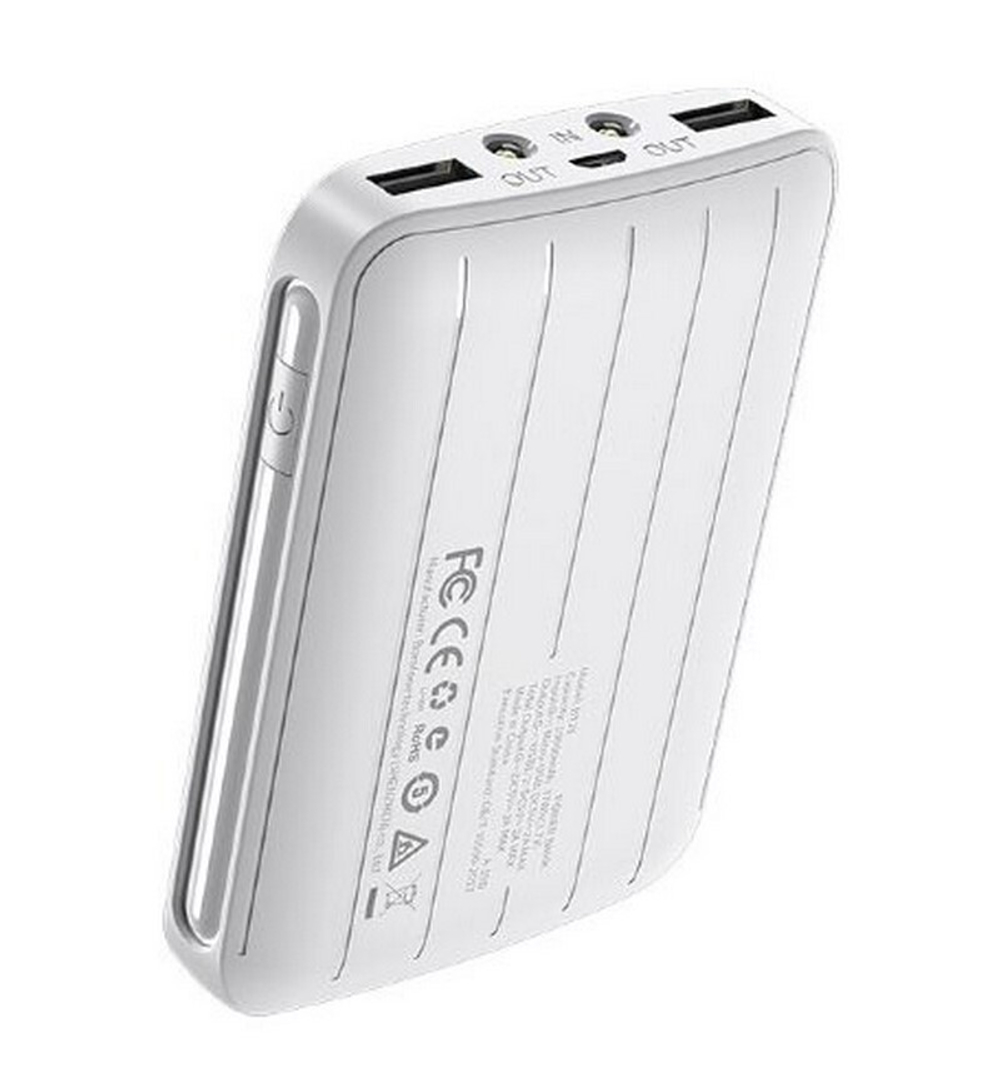 Портативный аккумулятор BOROFONE BT21 Universal energy 10000 mAh (белый)