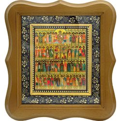 Собор всех святых целителей . Икона на холсте.