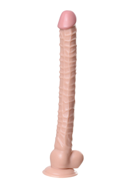 Реалистичный фаллоимитатор TOYFA RealStick Nude, PVC, телесный, 40 см