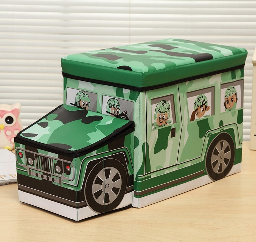 Коробка для хранения игрушек и вещей Blonder Home Jeep Green BJP/90