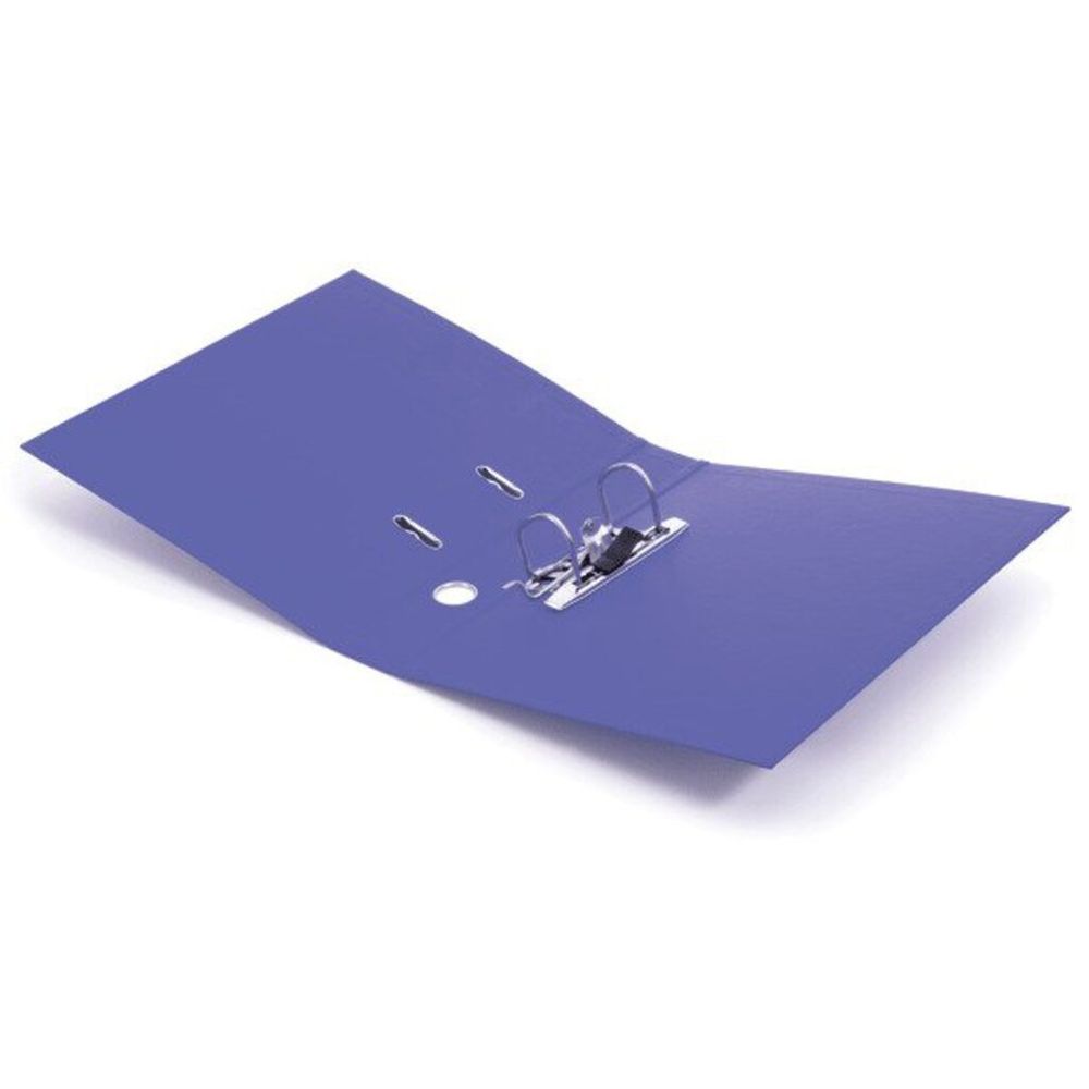 Папка-регистратор 50мм, бумвинил, deVente, карман на корешке, нижний метал. кант, синий