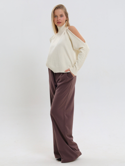 Джемпер с открытыми плечами