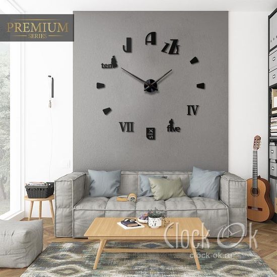 Настенные 3D часы Jazz