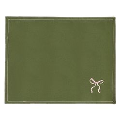 Салфетка под приборы Fancy Bows оливкового цвета из коллекции Essential, 35х45 см