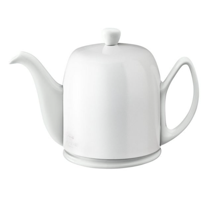 SALAM White Monochrome — Чайник заварочный на 6 чашек, 900 мл, белый, фарфор SALAM White Monochrome артикул 242322, DEGRENNE, Франция