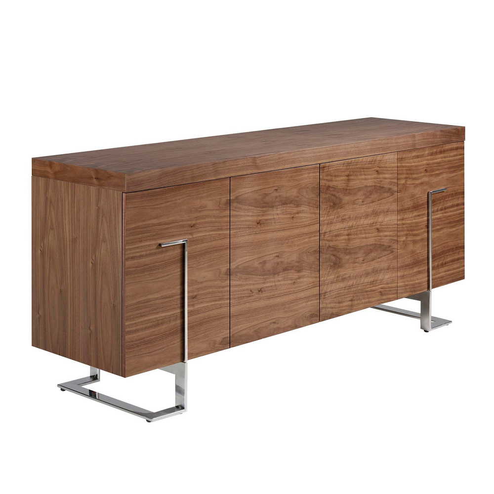 Сервант MK2103SB /3221 из орехового дерева и хромированной стали