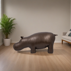 Банкетка Пуф Бегемот Коричневый средний