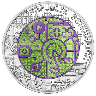 АВСТРИЯ, 2025, 25 ЕВРО [БИМЕТАЛЛ: СЕРЕБРО + НИОБИЙ]