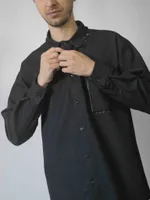 Рубашка Sashina Fringe черная