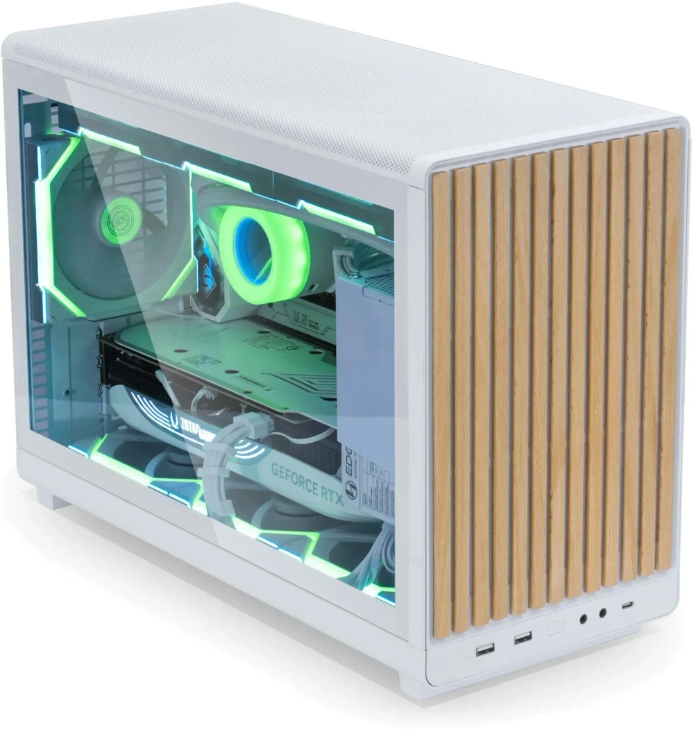 Корпус Lian Li A3-mATX W-W mATX/ITX G99.A3W-WD.00 ATX/SFX/SFX-L 1xКнопка питания 2xUSB3.0 TYPE-A 1xUSB3.1 TYPE-C 1xМикрофон 1xHD Audio Белый-Дерево