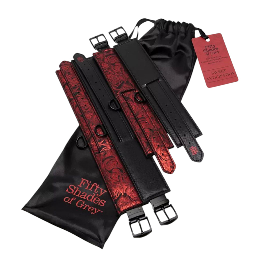 Набор для фиксации ограничения движений Fifty Shades of Grey Sweet Anticipation Restraint Set Red