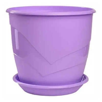 Горшок Венеция, D19, 3,1 л, лаванда с поддоном