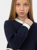 Платье для девочки в школу AT1017 синий