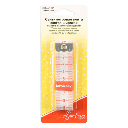 Сантиметровая лента экстра широкая, 3 м.