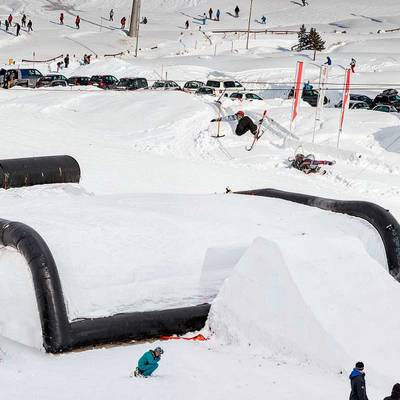 Надувная подушка «SlopeStyle» для слоупстайла и фристайла, 18×14×4 м