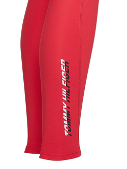 Leginsy Tommy Hilfiger RW Split Graphic Legging - Розовый