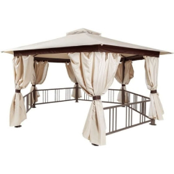 Шатер садовый Green Glade Gexagon Big Beige (сторона 250 см, площадь 16 м²)