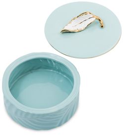 OS-181/3 Декоративная ваза с крышкой Коллекция «Листья»