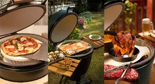 Керамический гриль Big Green Egg S Small (Малый), 33 см, с ножками