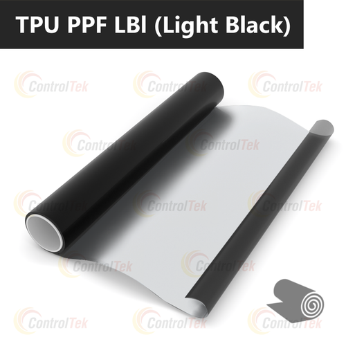 Пленка антигравийная TPU PPF LBl (Light Black) ControlTek VLT 41, рулон (размер 0,6x15м.)