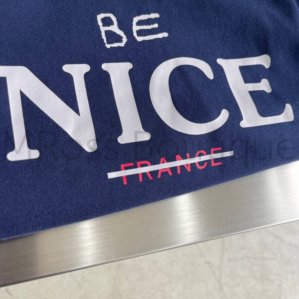 Синее худи Balenciaga Nice