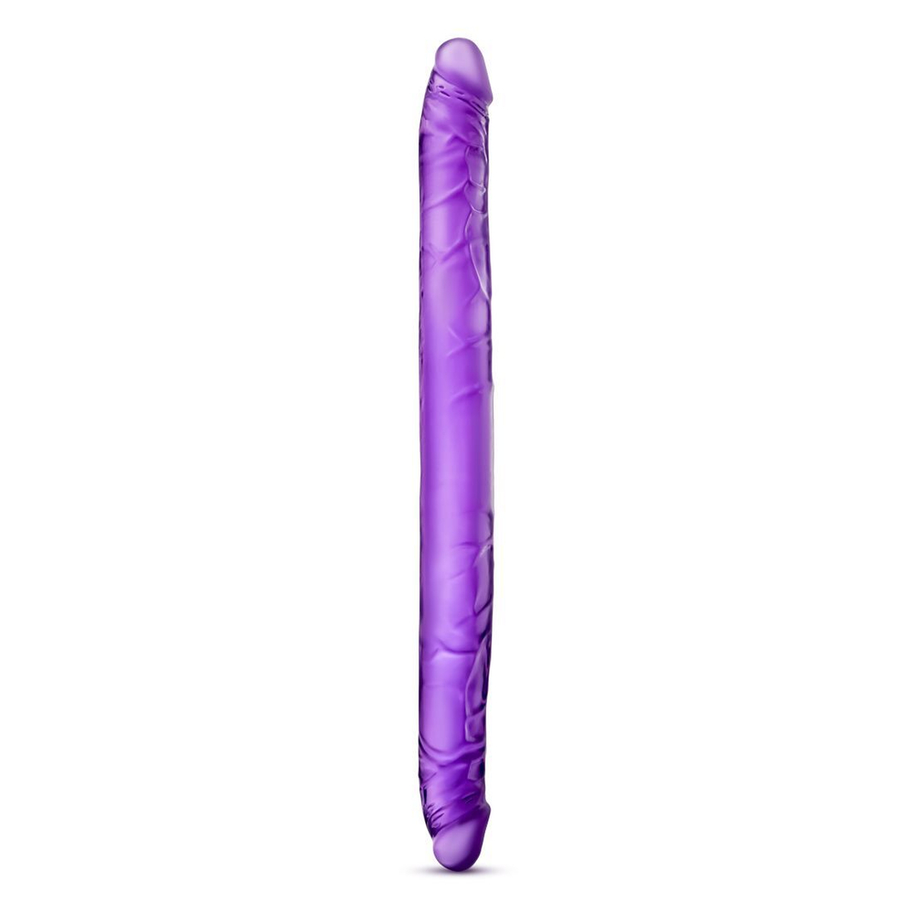Фиолетовый двусторонний фаллоимитатор B Yours 16 Double Dildo - 40,6 см. (Цвет: фиолетовый)