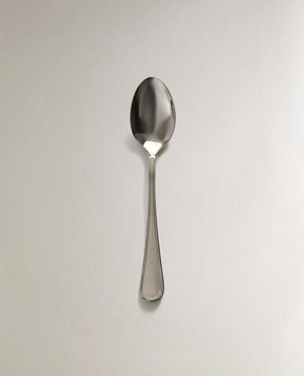 ZARA HOME ЛОЖКА ДЛЯ ДЕСЕРТА, СТАЛЬНОЙ СЕРЫЙ