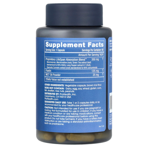 ProHealth Longevity, Fisetin Pro Longevity Plus, 60 капсул