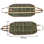 Сумка-переноска для дров из непромокаемой вощеной холщовой ткани