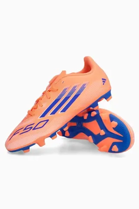 Бутсы adidas F50 Club FG/MG Junior - оранжевый
