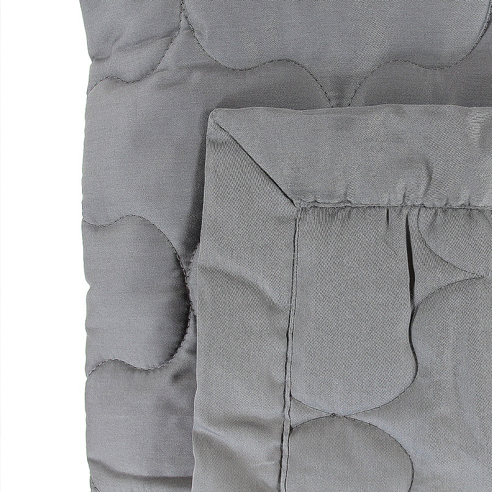 Покрывало стеганое серого цвета russian north, 230х250 см