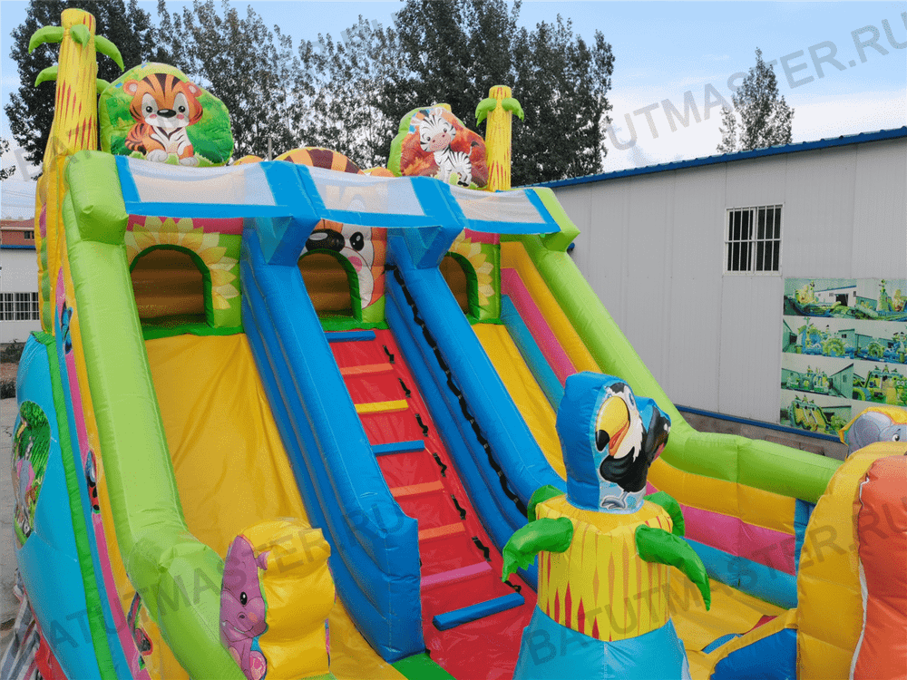 Коммерческий батут "Звериная команда", 10*5*5,5 м