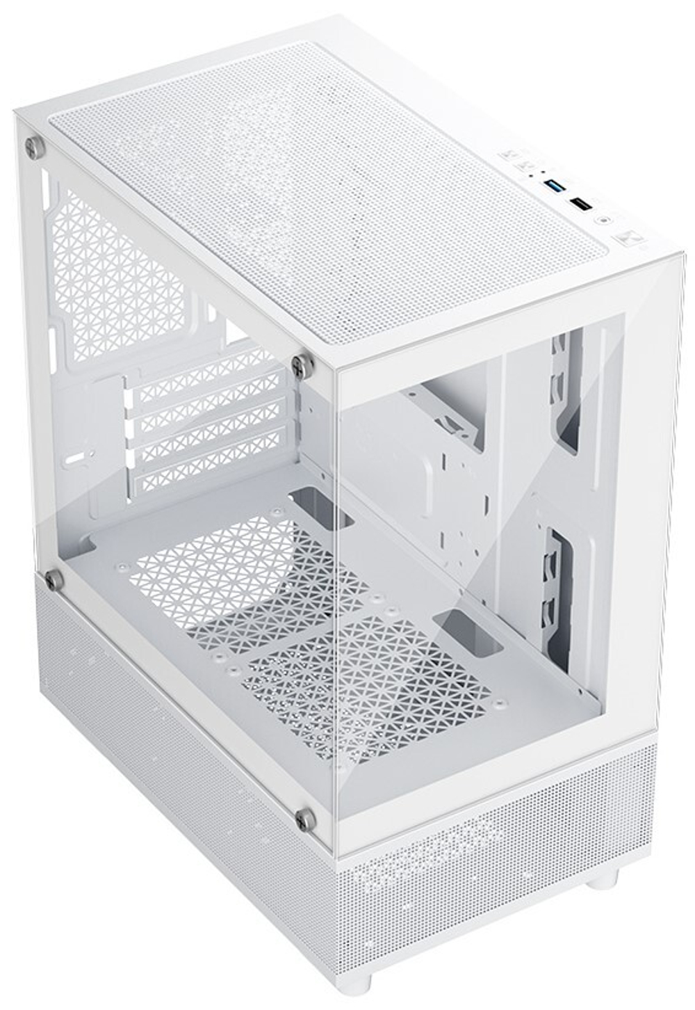 Корпус mATX 1STPLAYER Mi2-A-WH-2F1R-W-1F1-W