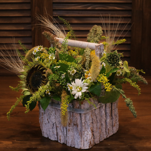 Купить Композиция с сухоцветами «Эпоха»