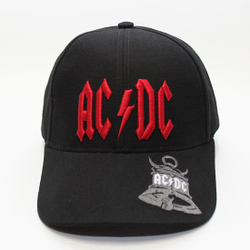Бейсболка AC/DC колокол красная надпись