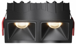 Встраиваемый светильник Maytoni Alfa LED DL043-02-10W3K-SQ-B-1