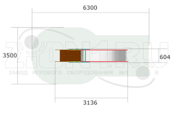 Детская горка Цветик H=1250 Г044 для игровых площадок