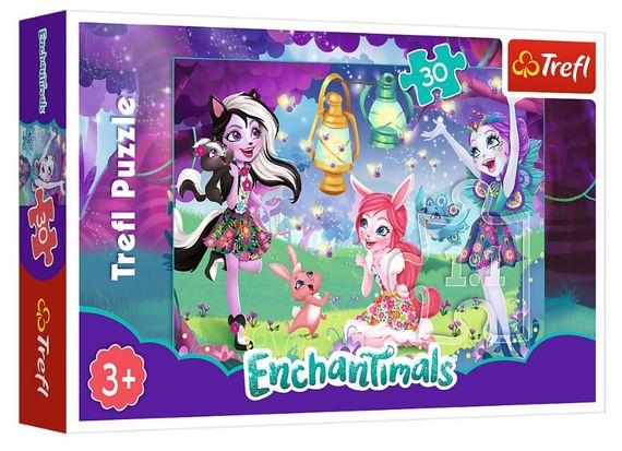 Puzzle - &quot;30&quot; - The magical world of Enchantimals / Mattel Enchantimals