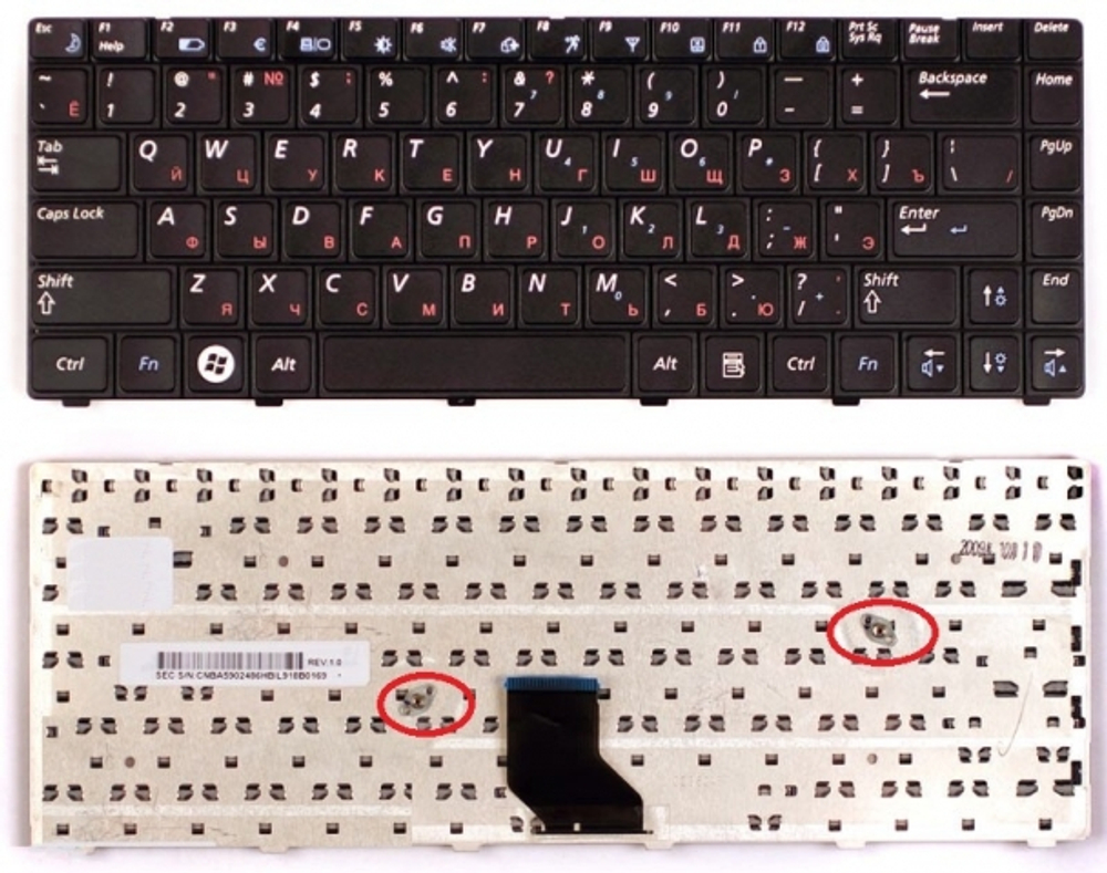 Клавиатура для ноутбука Samsung R513, R515, R518, R520, R522