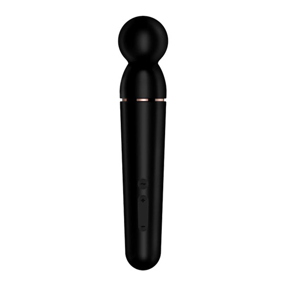 Черный вибромассажер 21,9см Satisfyer Planet Wand-er 4018553