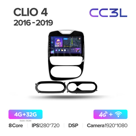 Teyes CC3L 10,2"для Renault Clio 4 2016-2019