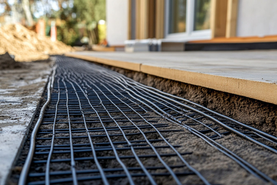 Подогрев тротуарной плитки: системы антиобледенения для дорожек и крыльца