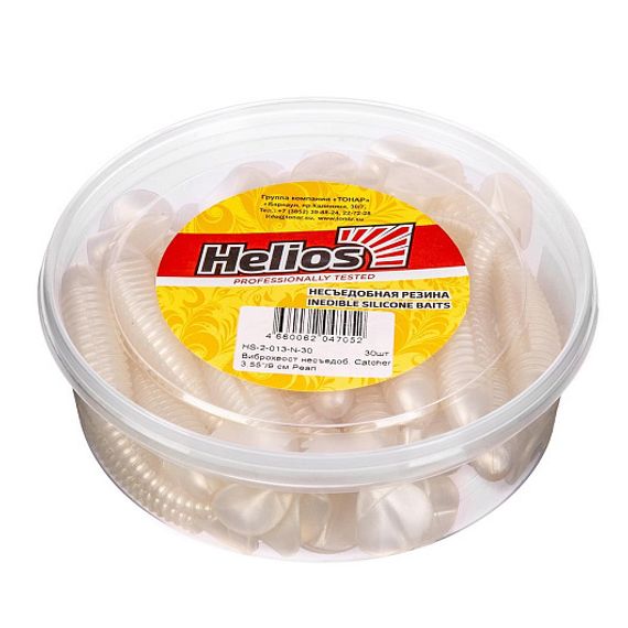 Виброхвост несъедоб. Catcher 3,55&#39;/9 см Pearl 30шт. (HS-2-013-N-30) Helios